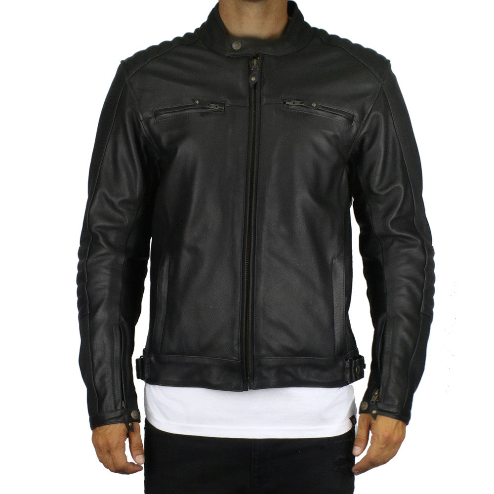 Sol Leather Riding Jacket - Black