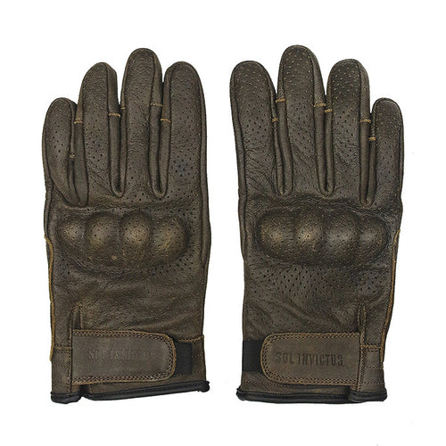 Sol Armoured Gloves - Brown